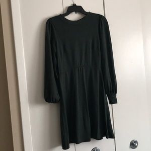 Loft Petite Hunter Green Fit & Flare